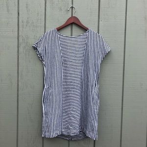 Madewell striped shift dress